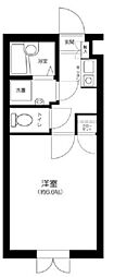 JR山手線 渋谷駅 徒歩14分の賃貸マンション 1階1Kの間取り