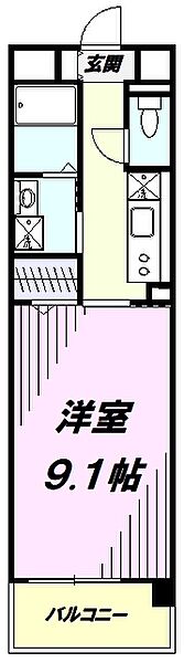 東京都羽村市富士見平２丁目(賃貸マンション1K・1階・30.96㎡)の写真 その2