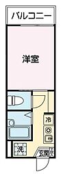 アベニールトルハ 1Kの間取図画像