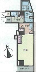エオラス白金 3階1Kの間取り