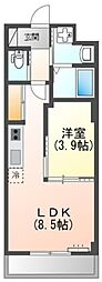 Alvage 1LDKの間取図画像