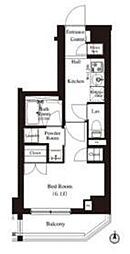 アーバンパーク住吉 3階1Kの間取り