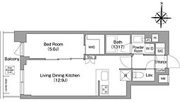 間取図画像 1LDK