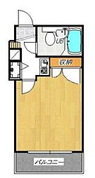 藤和シティコープ祖師谷 5階1Kの間取り