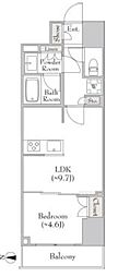 ルミーク錦糸町 1LDKの間取図画像