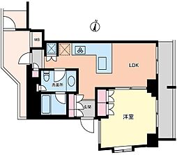 B-LOT小石川レジデンス 1LDKの間取図画像