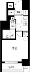 パークウェル市ヶ谷 1Kの間取図画像