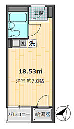 シャルマン文京千駄木 ワンルームの間取図画像