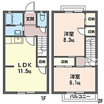 サンテラスなでしこ 00103 ｜ 神奈川県平塚市撫子原6-37（賃貸アパート2LDK・1階・64.00㎡） その2