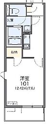 レオネクストルミエール越谷 1Kの間取図画像