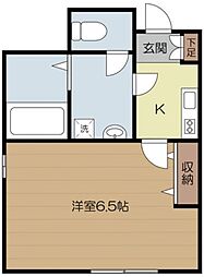 メゾン・デール 1Kの間取図画像
