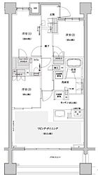 クレヴィア戸塚 3LDKの間取図画像