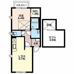 プライムステージ1 1LDKの間取図画像