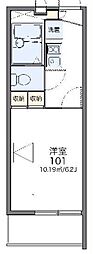 レオパレスWISH 1Kの間取図画像
