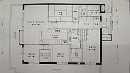 コスモ平和ガーデンフォルム 3LDKの間取図画像