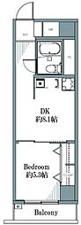ダイアパレス生麦 1DKの間取図画像