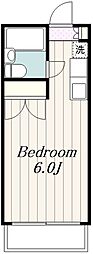 ハイランド伊藤 1Kの間取図画像
