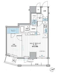 栖浅草蔵前 1LDKの間取図画像