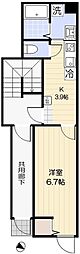 江戸川区平井5丁目マンション 1Kの間取図画像