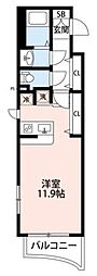 スリジエ田園調布 ワンルームの間取図画像