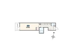 クラブレジデンス東青梅 3階1Kの間取り