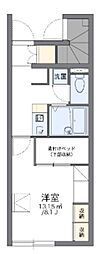レオパレスフルール 1Kの間取図画像