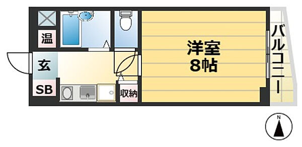 レジデンス米倉 ｜兵庫県神戸市灘区城内通４丁目(賃貸マンション1K・1階・25.51㎡)の写真 その2