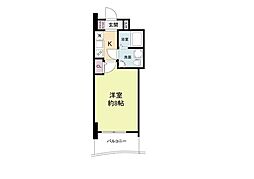 セレニテ桜川駅前プリエ 1Kの間取図画像