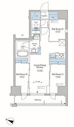 アーバネックス住吉 3LDKの間取図画像