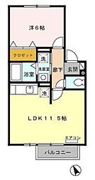 ユウ・カサグランデ 1LDKの間取図画像