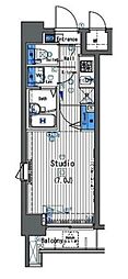 ガラ・ステージ大崎 1Kの間取図画像