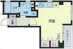 JR総武線 新小岩駅 徒歩3分の賃貸マンション 4階ワンルームの間取り