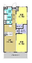 コモードＩ 301 ｜ 鹿児島県いちき串木野市高見町（賃貸マンション2LDK・3階・52.25㎡） その2