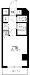 プレール荻窪 5階1Kの間取り