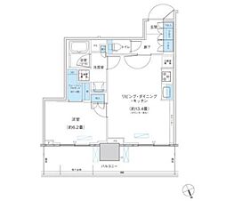 パークシティ柏の葉キャンパスザ・ゲートタワーウエスト 1LDKの間取図画像