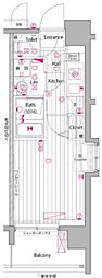 グランド・ガーラ大森2 1Kの間取図画像
