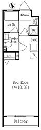 RESIDIA笹塚 ワンルームの間取図画像