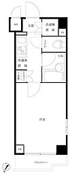 ルーブル武蔵小杉弐番館 1Kの間取図画像