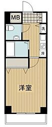 ロリエタワー川崎 1Kの間取図画像