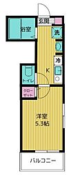 カルムプレイス東小岩 1Kの間取図画像