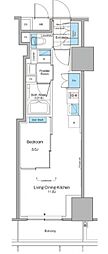 ルフォンプログレ北新宿 1LDKの間取図画像