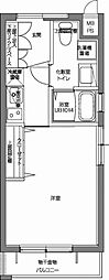 PatinaV代々木上原 1Kの間取図画像
