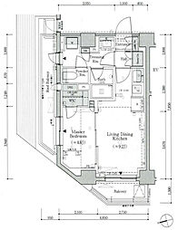PARKLUXE蒲田一丁目 1LDKの間取図画像