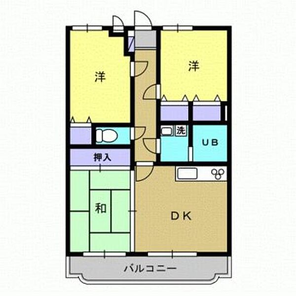 Ｍ・カルム　マンション 302｜熊本県八代市井上町(賃貸マンション3DK・3階・65.48㎡)の写真 その2