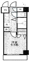 フォルトゥナ目白 1Kの間取図画像