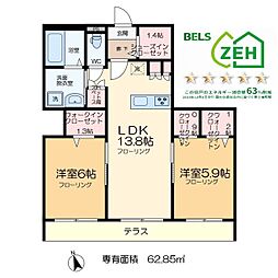間取図画像 2LDK