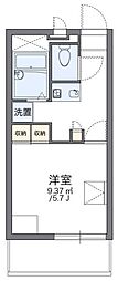レオパレスセンタービレッジ2 1Kの間取図画像