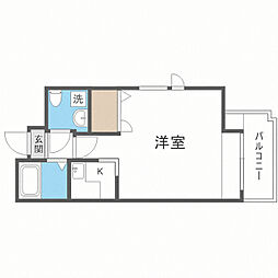 エステート・モア平尾パージュ 1Kの間取図画像