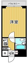 ヴィラージュ行徳 2階1Kの間取り