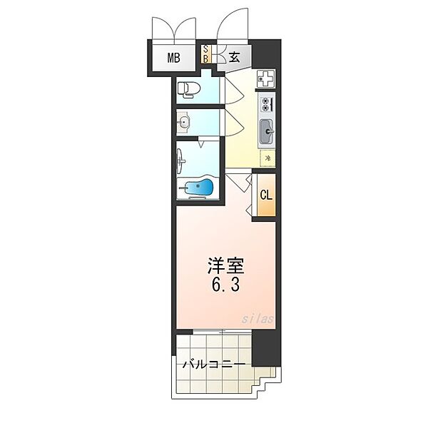 大阪府大阪市淀川区三津屋北２丁目(賃貸マンション1K・6階・22.65㎡)の写真 その2